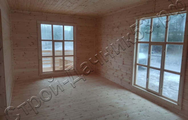 4 Каркасный дом Д-2, 9x9м, 81М², Республика Карелия, Олонецкий район, посёлок Ильинский (18)